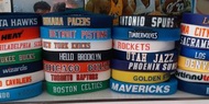 USA NBA basketball team sport equipment hard pian wristband bracelet 美國籃球隊 手帶手環手鈪 運動玩物hip hop 嘻哈配飾~ 