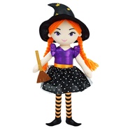 June Garden 16" Enchanted Garden Witch Doll Lydia Plush Stuffed Soft Girl Doll - Purple Outfit