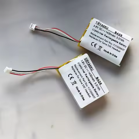 YJ103040T Repair Battery 3.8V 1450mAh Lithium Polymer Battery Pack Replacement For SENA 50C Motorcyc