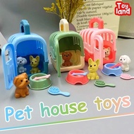 Children's princess castle toys/play house toy set/cat and dog pet simulator/parent-child toys