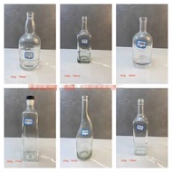 5ml7ml750ml Western Wine Bottle Glass Bottle XO Wine Bottle Whiskey Brandy Glass Bottle