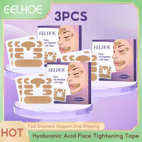 Eelhoe Hyaluronic Acid Face Tightening Tape Fade Fine Lines Deep Moisturize Repair Damaged Keep Brig