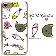 【Sara Garden】客製化 軟殼 蘋果 iPhone 6plus 6SPlus i6+ i6s+ 手機殼 保護套 全包邊 掛繩孔 手繪貓咪魚