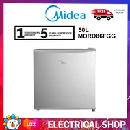 {FREE SHIPPING} Midea 50L Mini Refrigerator MDRD86FGG Fridge Mini Bar Non Inverter Replace MS-50V / MS50V Peti sejuk