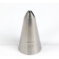 Ice cream nozzle, nozzle 70/Leaf nozzle