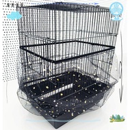 SUHUHD Bird Cage  Bird Supplies Parrot Shining Shell Skirt  Bird Cage Accessories Catcher Guard