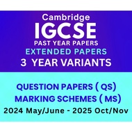 [LATEST VERSION UNTIL 2025 OCT/NOVEMBER ] IGCSE PAST YEAR  PAPERS  3  YEAR SERIES