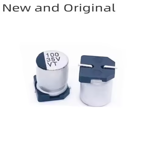 50pcs 35V 100UF 100U brand new high-quality SMD chip aluminum electrolytic capacitor with a volume o