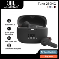 JBL Tune 230NC Wireless Earphone Bluetooth 5.2 TWS Stereo Noise Canceling Headset Waterproof Sport Earbuds with Mic game