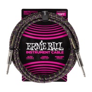 ERNIE BALL® 10FT Braided Instrument Cable สายแจ็คกีตาร์ แบบไนลอนถัก ยาว 3 เมตร สายไม่พันกัน มีฉนวน 2