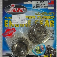 IKK RACING GEAR BOX Y125 Y125Z Y125ZR RACING GEAR 6TH 25/23 26/24 25/27 24/22 GEARBOX 6