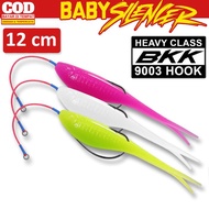 Softlure Baby Silencer Mata Kail Wormhook Kevlar Jerkbait WTD Umpan untuk Gabus Toman Ikan