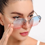 Sunglasses for Women/Men Colour Large Frame Women's Gradient Eyeglasses
