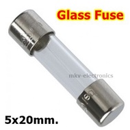 F0.5AL250V(0.5A) F3.15AL250V(3.15A) F5AL250V(5A) F10AL250V(10A) Glass Fuse Tube 5x20mm 10units