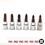 [LUMY]Screwdriver Bit PZ1 1/4 Inch Chrome Vanadium Steel Drive PH1 PH Pozi Bit【Ready Stock】
