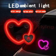 Citroen Window LED heart-shaped ambient light Neon Light for Solar Car Decoration USB Rechargeable l