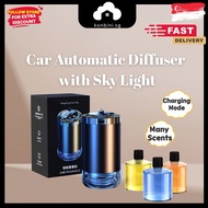 [SG] Car Air Freshener with Sky Light Aroma Nebulizer Car Diffuser Wireless Nebulizer Home Fragrance