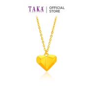 TAKA Jewellery Golden Edge of Love 916 Gold Necklace
