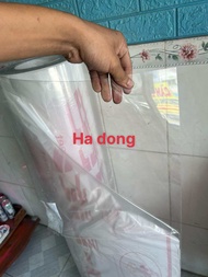 (Khổ cao 122 M x dài 1m tới  - DÀY 8dem ) Tấm tôn nhựa Poly lấy ánh sáng màu TRONG SUỐT che nắng mưa