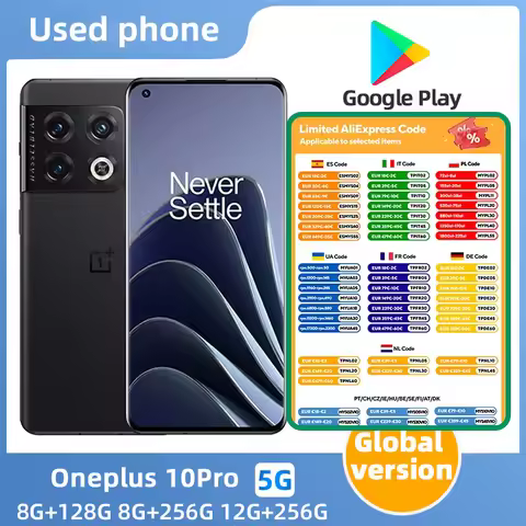 Oneplus 10Pro 5G SmartPhone CPU Qualcomm Snapdragon 8Gen1 Battery capacity 5000mAh 48MP Cameraorigin