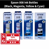 Epson 008 Ink Bottle SET Printer Ink Refill Epson Ink Epson EcoTank L15150 L15160 L15180 L6460 L6490