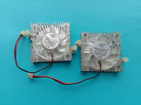 40 Pcs Brushless DC Cooling Fan 12V 4010S 9 Blades White with Heatsink 40x40x10mm Sleeve-bearing