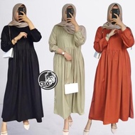 Mika Shafa Midi Dress Busui // Gamis Midi Dress Busui Simple Warna