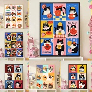 20×30cm Paint by Numbers With Frame Home Decor Creative Cat Canvas Painting by Number Acrylic paint