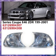 [Y W Z H] Clear Marker Signal Blinker Corner Parking Light Lamp for -BMW E46 3 Series Coupe 1999-200