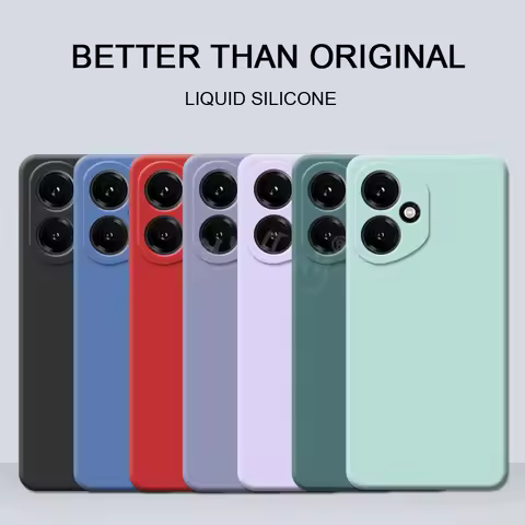 For Honor 400 Case Liquid Silicone Plain Rubber Soft TPU Phone Protector Case Honor 400 Cover Honor