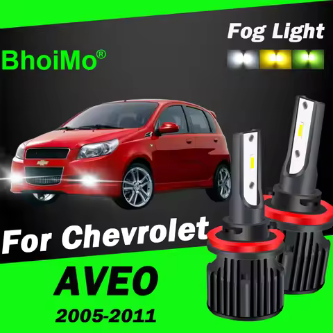 BhoiMo For Chevrolet AVEO Led Front Fog Lamp Bulb 2005 2006 2007 2008 2009 2010 2011 Car Lights Auto