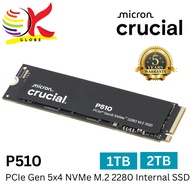 CRUCIAL INT SSD P510 PCIE GEN 5X4 NVME M.2 2280 INTERNAL SOLID STATE DRIVE (P510SSD8)  - 1TB / 2TB