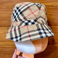 Burberry格紋棉質漁夫帽