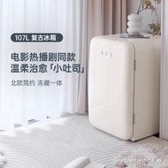 HCK Husky Refrigerator Small Retro Freezer Refrigerated Bedroom Mini High-value Office Home Living R