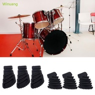 Winu 3Pcs Drum Pad Player Stand Pad Drum Stand Mats Drum Rack Pads Drum Kits Rack Pad