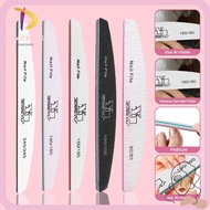 DIACHASG Nail File, Double Sided 80/100/150/180/240Grit Sandpaper Nail File, Durable Professional Na