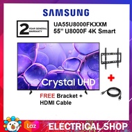 Samsung 55" UA55U8000FKXXM UHD U8000F 4K Smart TV (2025) Television (FREE Hdmi Cable and Tv Bracket)