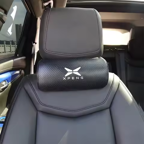 Carbon Fiber Car Seat Headrest Neck Support Pillow Travel Rest Pillow For Xpeng P7 G3 G3i G9 P5 X2 N