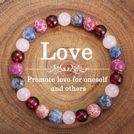 Love Bracelet Multi-color Natural Stone Attracts Good Luck And 8MM Imperial Stone Jewelry Lapis Lazu