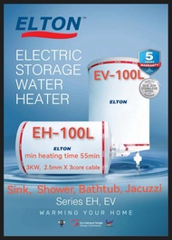 ELTON 100L HORIZONTAL STORAGE WATER HEATER Tank (22 gals)