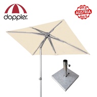 Doppler ACT Push-Up Balcony Umbrella/Parasol/Sunshade 225cm X 120cm (With/Without Granite Base)
