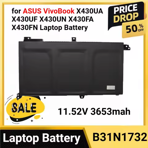 B31N1732 11.52V 3653mah for ASUS VivoBook X430UA X430UF X430UN X430FA X430FN Laptop Battery S4300F S