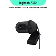Logitech Brio 100 Full HD Webcam for Meetings and Streaming, Auto-Light Balance, Built-In Mic, Priva