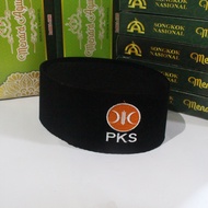 Peci Kopiah Songkok Hitam Motif Logo Partai Ummat Golkar PKS NasDem PAN dan Partai Gerindra
