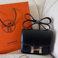 hermes 正品愛馬仕康康 Constance mini 19傳承皮tadelakt