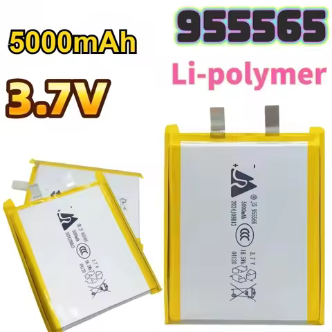 955565 3.7V 5000mAh Polymer Rechargeable Lithium Ion Battery for Mobile Power Bank GPS Bluetooth Spe
