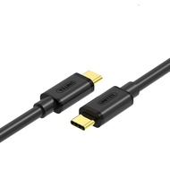 UNITEK 1M YC 477BK 2-HEAD TYPE C CHARGING CORD CHARGING AND DATA TRANSFER CABLE