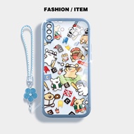 YBD Casing For Samsung Galaxy A50 A50S A30S A307 A03S A02S M02S A025 A307 Cute cartoon baseball dog 