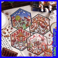 Idako 3d Sticker Miniature [Panda House Series] Sticker 3d Landscaping pet Scene Panda Animal Antiqu