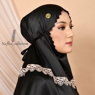 NAFHA - Mukena Terusan Dewasa Aminah Laser Cut Mewah